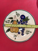 Gibson Everyday Fruit Grove Set Of 4 Hand Painted Desserts Plates 6.3/4”