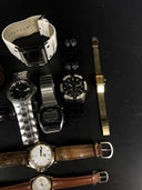 Lot of 9 Watches - Fossil, Seiko, Mercedes Benz… For PARTS