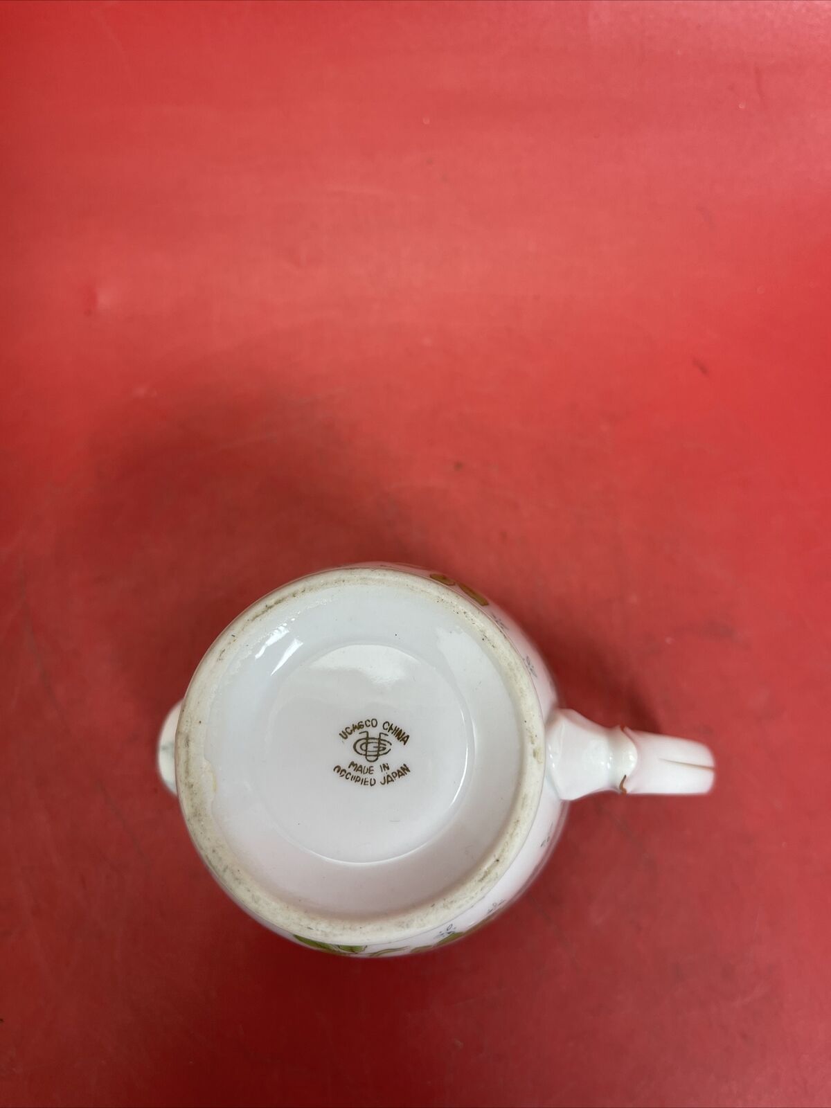 UCAGCO CHINA MADE IN OCCUPIED JAPAN TEA POT WITH CREAMER & SUGAR