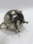 Silverplate Water Pitcher with Ice Guard and Claw Feet