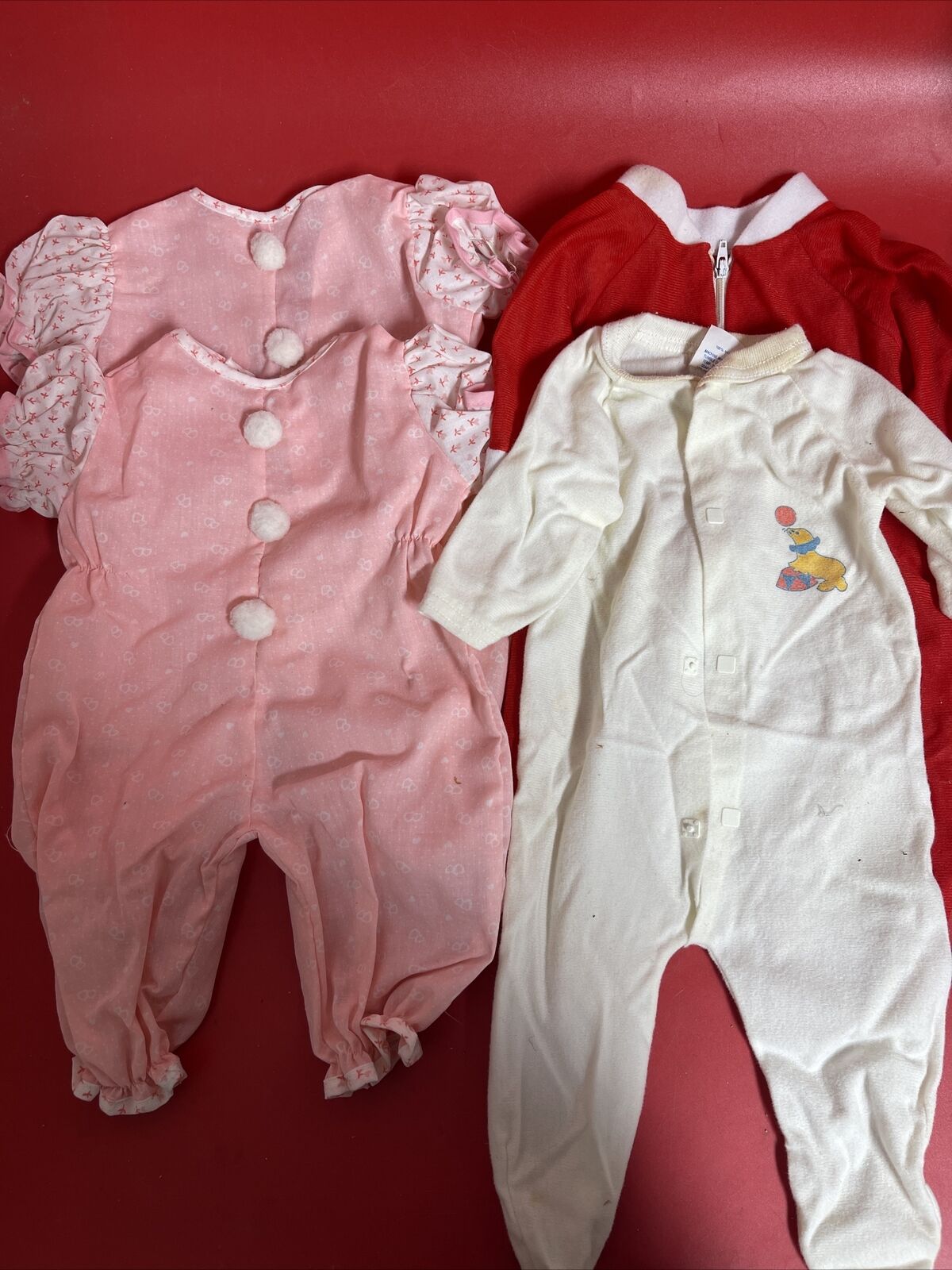 Vintage Hasbro Real Baby Dress-Up Time Outfits Lot Of 4