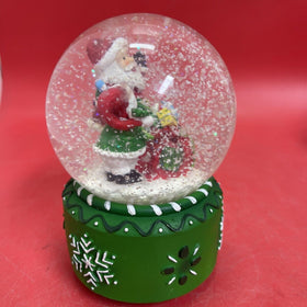 Music Box Musical Santa with Presents Snow Globe