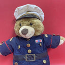 Bear Brown Teddy Bear With Marine Outfit USA Military Plush