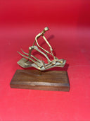 Vintage Metal Sculpture of Dentist and Patient 5”