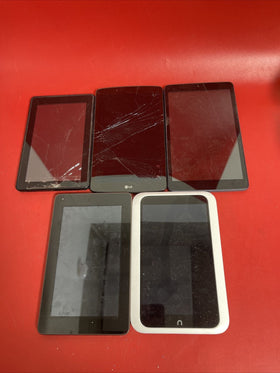 Tablet Bundle lot of 5 For Parts! #1