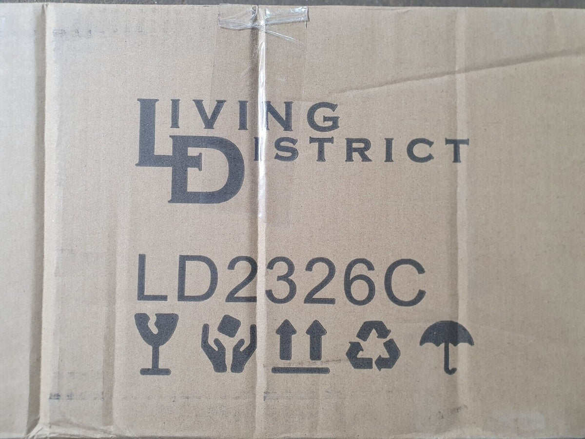 Living District LD2326C Collier 5-Light Metal & Glass in Chrome/Clear