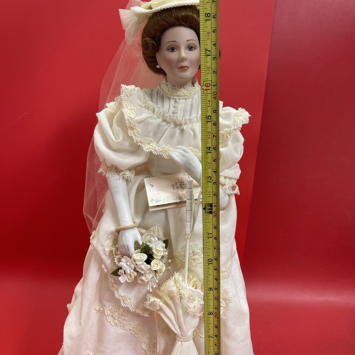 Classic Brides Of The Century Flora 1900s Doll Roman,Inc. no Box, Porcelain.