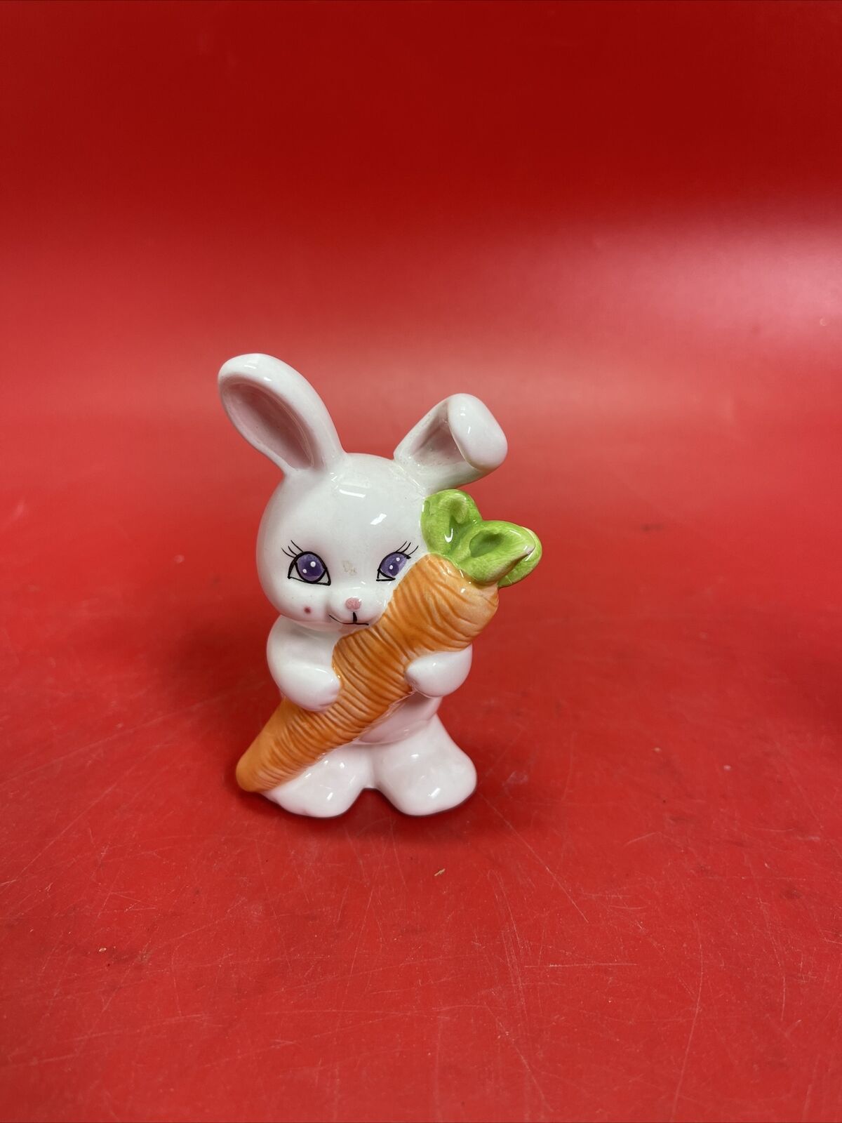 Rare Russ Berry rabbit with purple eyes, 1980s, made in Korea Lot 2