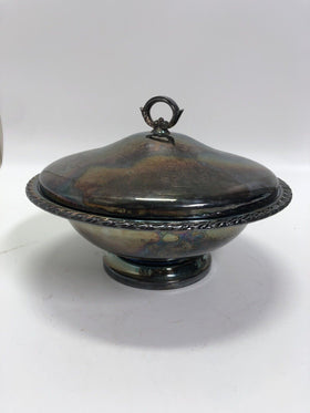 Vintage Silver Plate Serving Bowl Lid