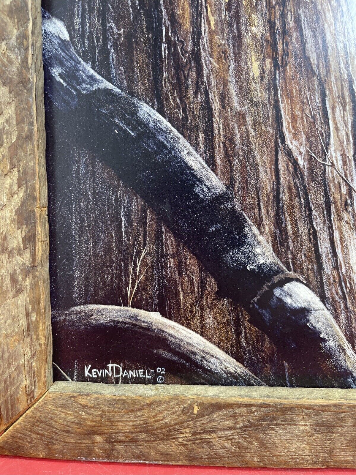 Lone Wolf framed picture art Kevin Daniel