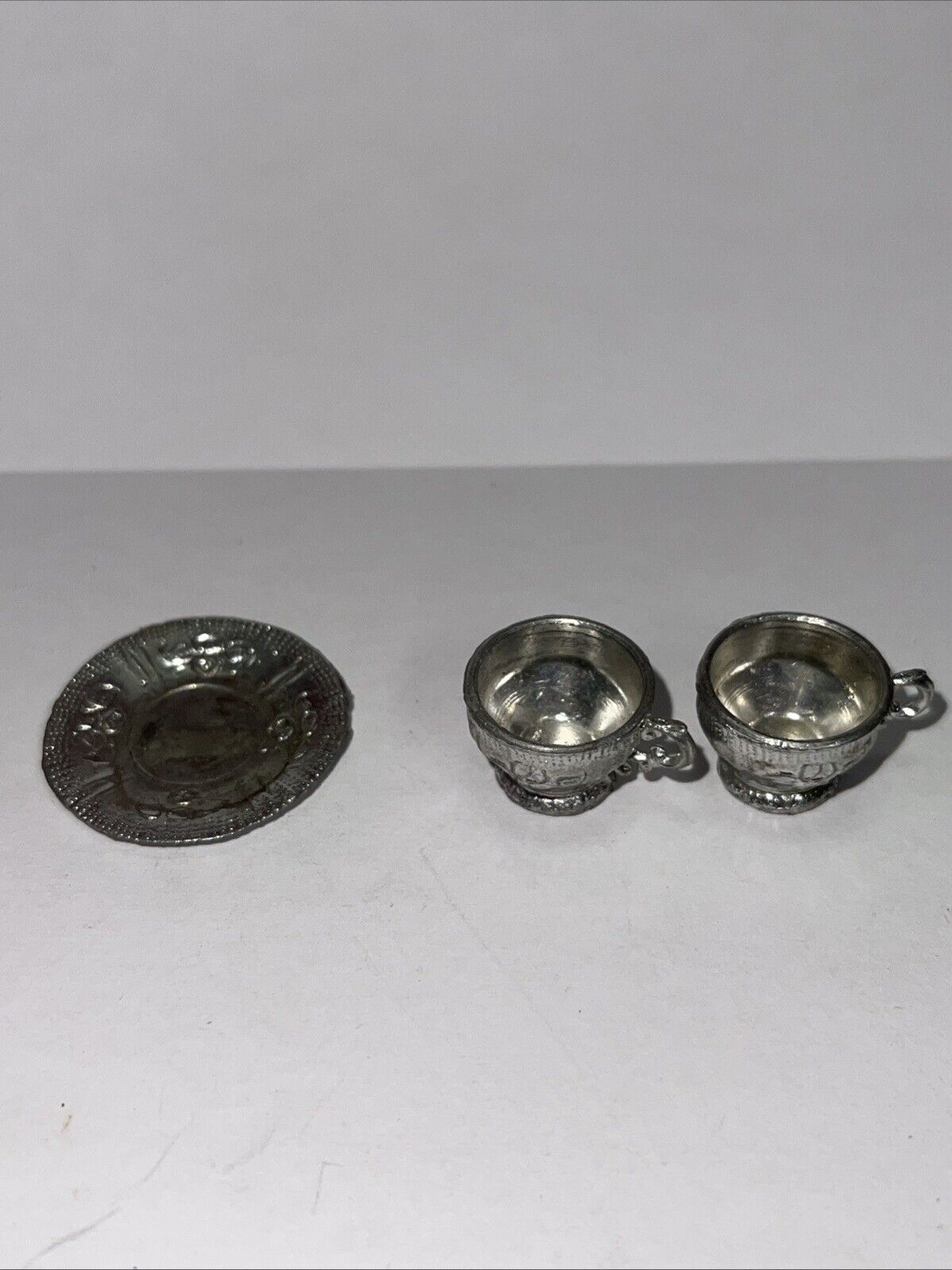 Vintage Miniature Pewter Tea Set Made in Germany