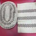 Boho Rattan Wicker Place Mats Lot 6 & 6