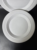 Crate & Barrel BOSCOWARE WHITE Dinner Plate 11"/ Lot Of 4