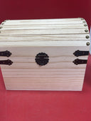 3 Wood Box ,Decorative Piece for Storage Display ,Front Hinge and Side Handles