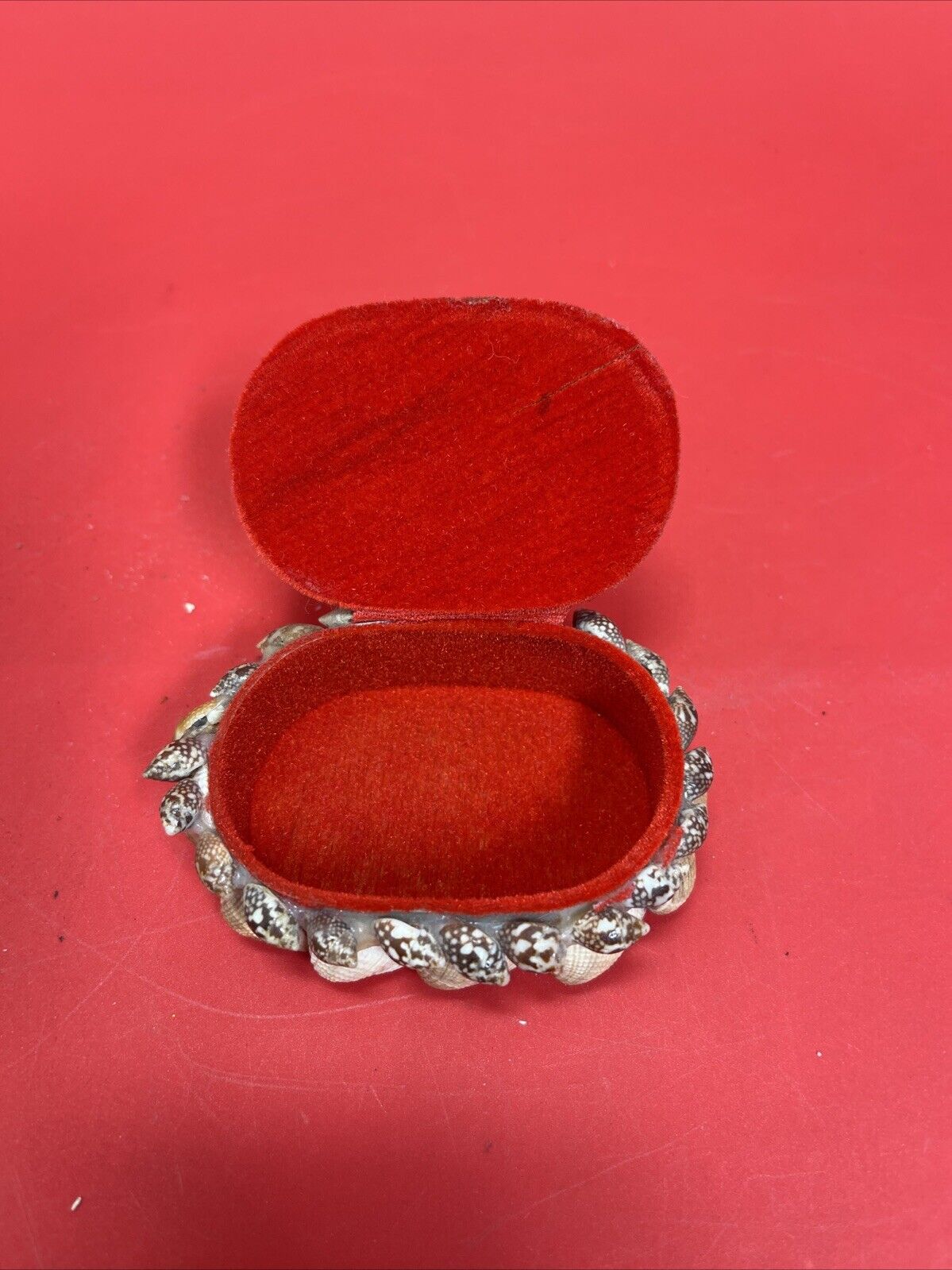 Vintage Sea Shell Encrusted Jewelry / Trinket Box Lot 5