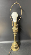 VINTAGE BRASS TABLE LAMP 23” Tall