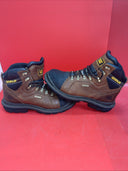 Caterpillar Flexion Manifold Leather Steel Toe Men's Work Boots Color Oak US 9.5