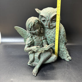 Under The Sun 2002 Statues 9" Fairy With Owl