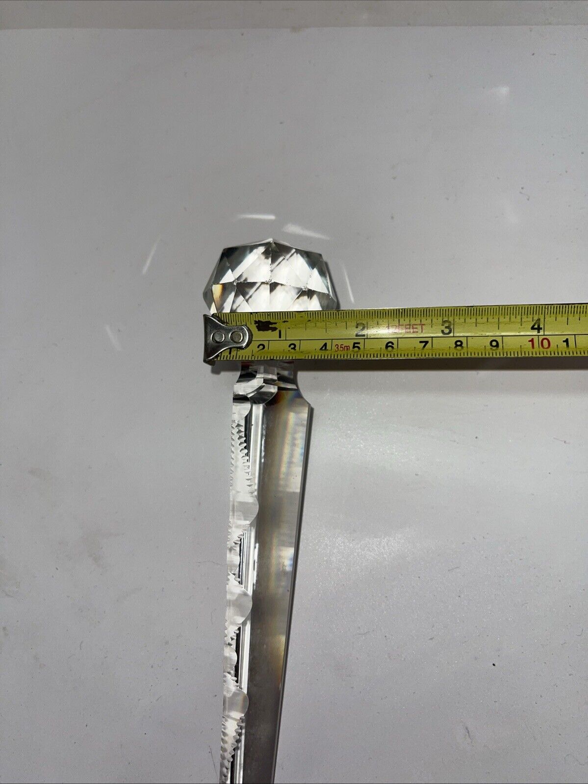 Lot Of 6 Hanging Lamp Crystals 8” Long
