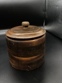 Vintage Multi Wood Mosaic Hand Turned Bowl Vase Segmented