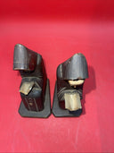 Vintage Carved Wood Statue Wooden Bearded Monk Priest Figure Bible Breviary Set