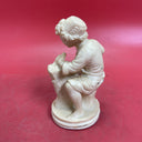 Rare G Ruggeri Boy Sculptor with Chisel Resin Sculpture Statue Italy 5.5" H