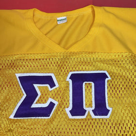 Sigma Pi Champion Short Sleeve T-Shirt with  Letters Size Large