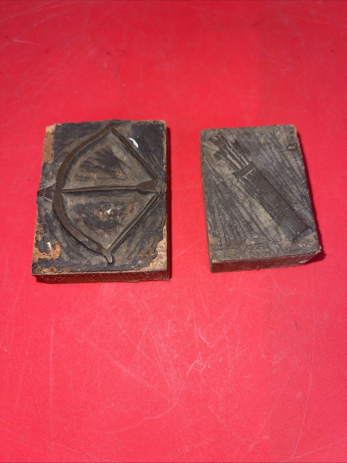 3 Vintage Carved WOODEN BLOCK STAMP for Hand Printing Fabric/Textiles/Wallpaper