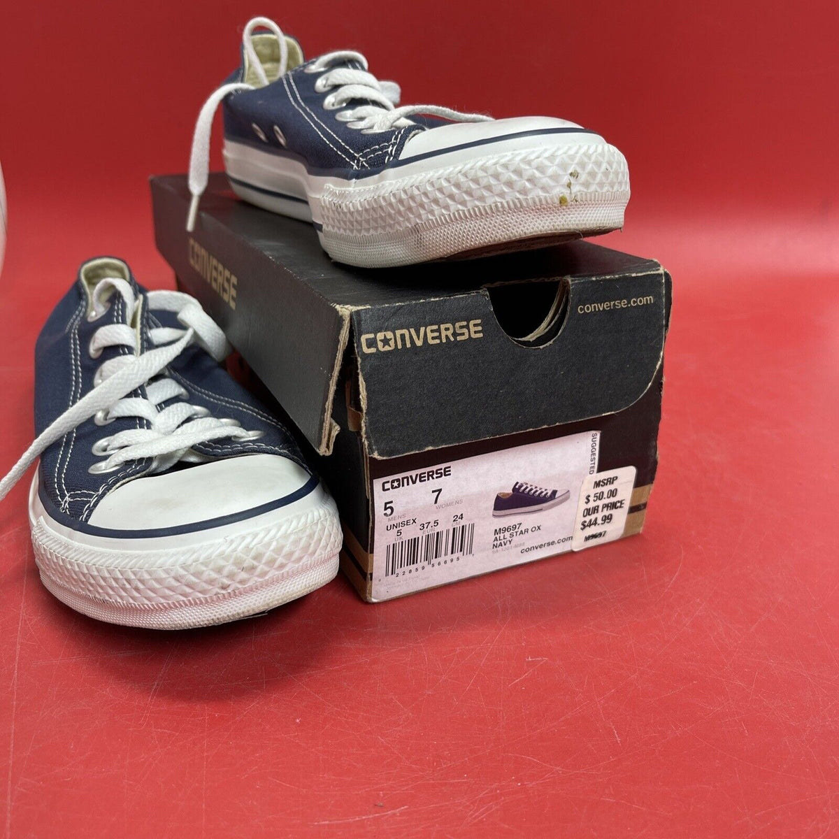 Converse Chuck Taylor All Star Navy Canvas White Men /Women M9697C