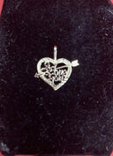 14k Solid Yellow Gold  Heart Pendant  (0.5 Grams)