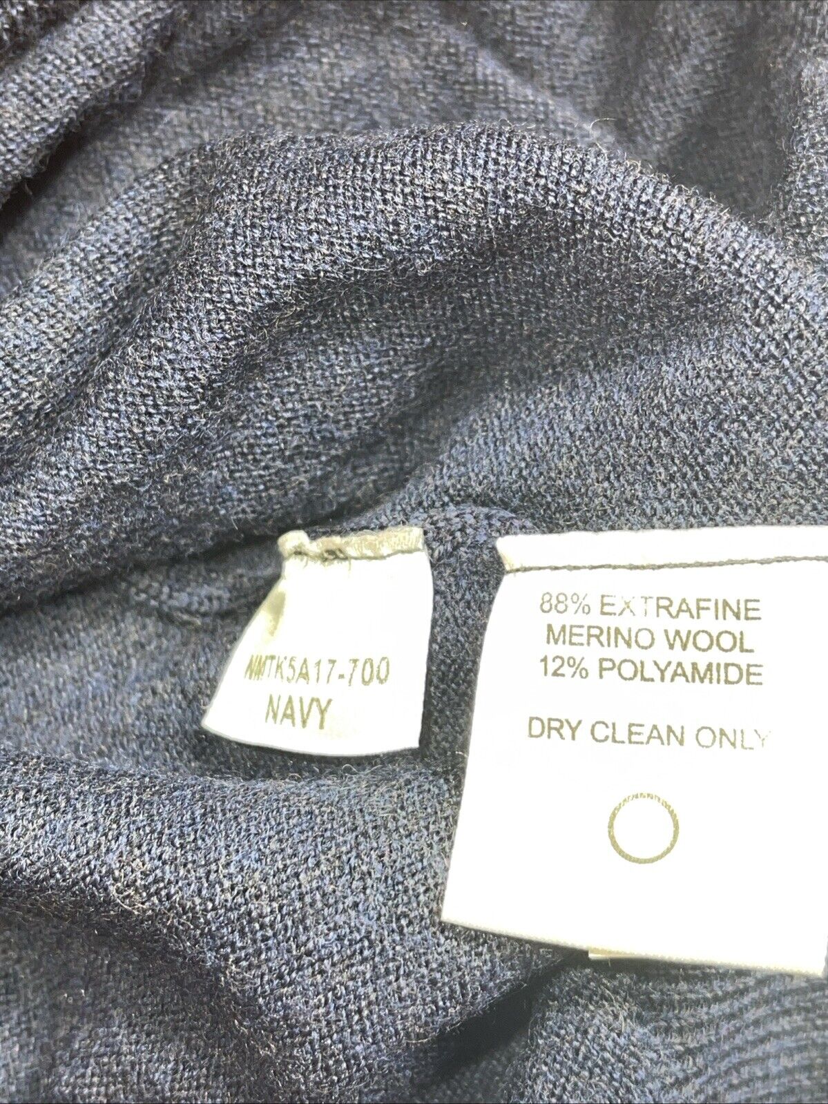 Neiman Marcus Mens Wool Sweater Blue Size Medium