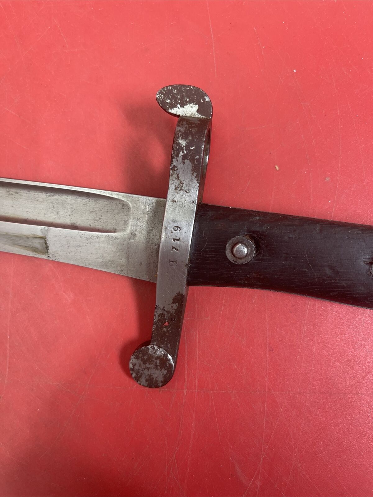 ORIGINAL PORTUGESE M1885 AUSTRIA STEYR ARSENAL MADE BAYONET AND SCABBARD