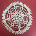 Set Of 3 Vintage 9" Seashell Sea Shell Trivets Coastal Beach Ocean Nautical Boho