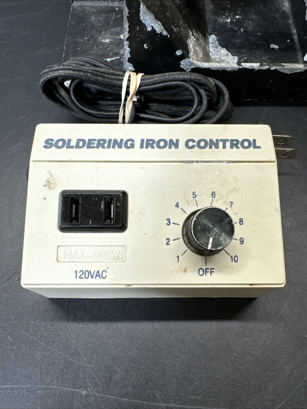 Vintage Electric Soldering Iron And Soldering Iron Control/ Works