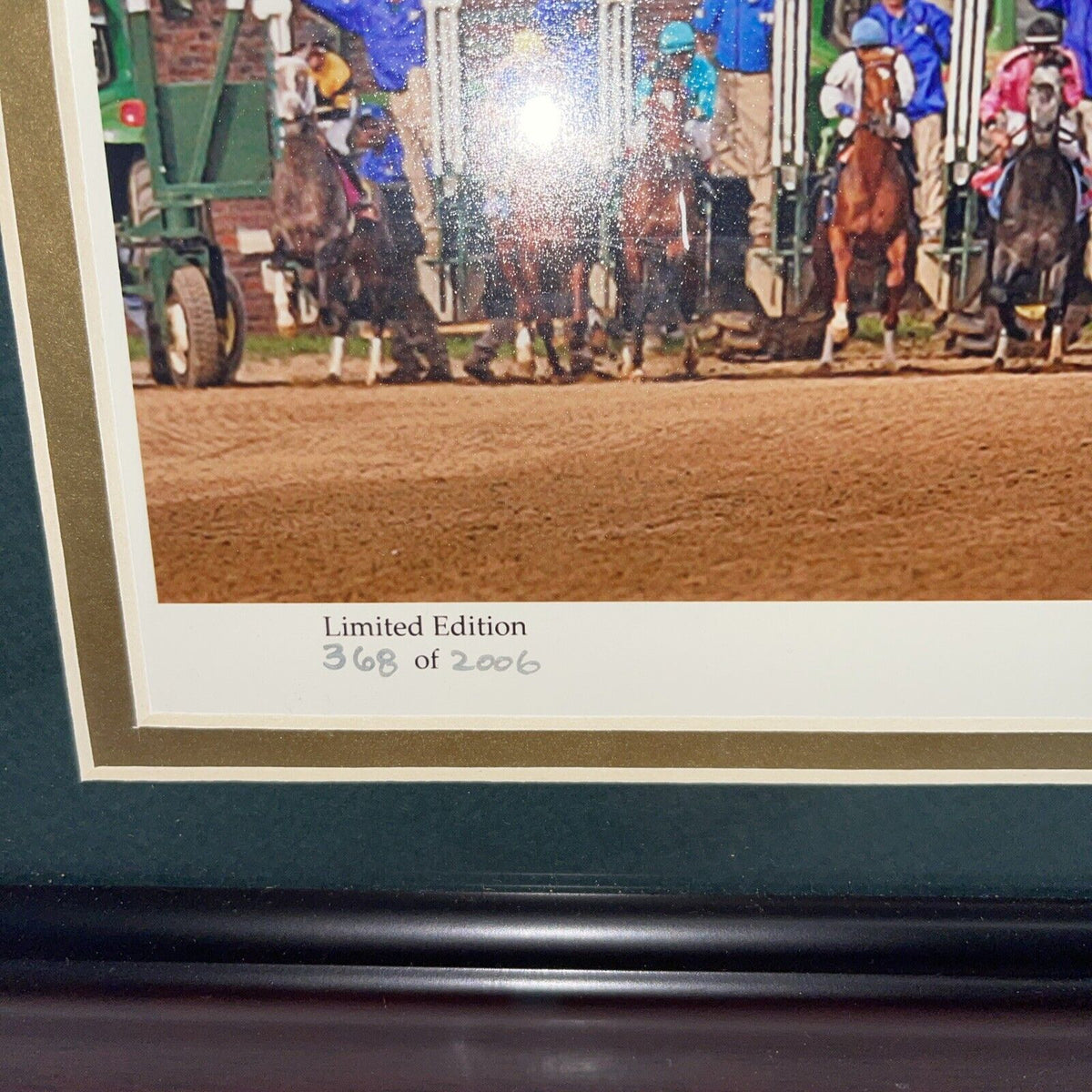 a collection of memorabilia commemorating Barbaro  2006 Kentucky Derby victory