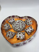 Set Of Coffee Saint Valentine 12 Piece New China Porcelain