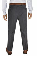 Ralph Lauren Mens Classic-Fit Ultraflex Pants Gray Grid 30Wx32L
