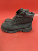 Timberland Mens/Boys 6-Inch Premium Waterproof Boot Black Nubuck  Size 6