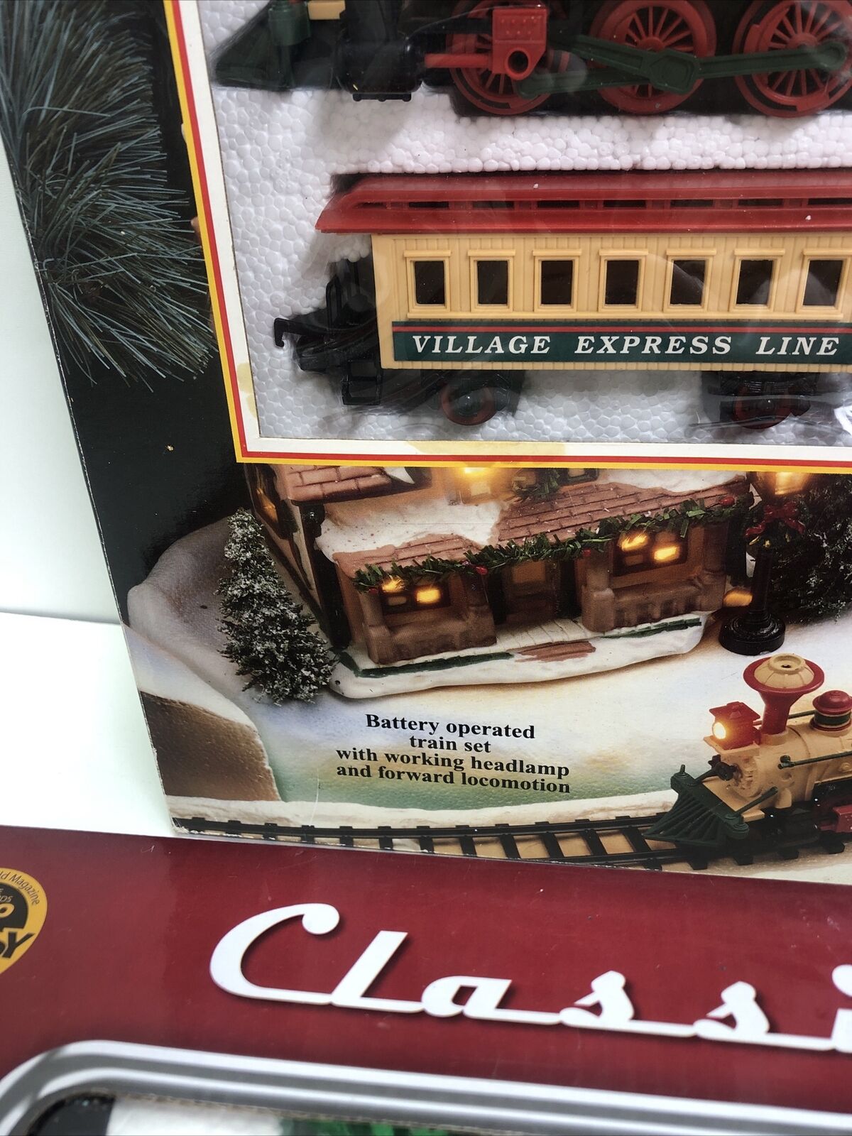 Set Of 2 Vintage New Bright Wintersville Express Wow Toyz Classic Train Set