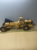 Tonka Mighty 2 Blade Grader Orange 1970's Pressed Steel