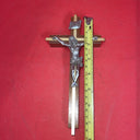 Vintage Wooden Christian Crosses Last Rites, Old Wooden Tin Jesus Lot 4 (Damage)
