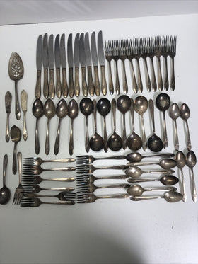 Oneida Community Tudor Plate Queen Bess Flatware 50pc