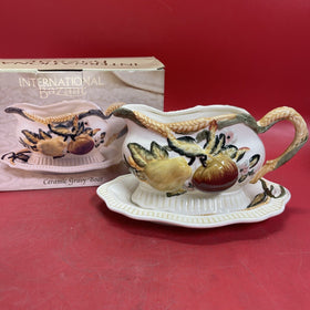 International Bazaar Harvest Gravy Boat 