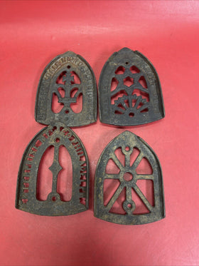 Set of 4 Vintage Cast Iron Trivets # 5