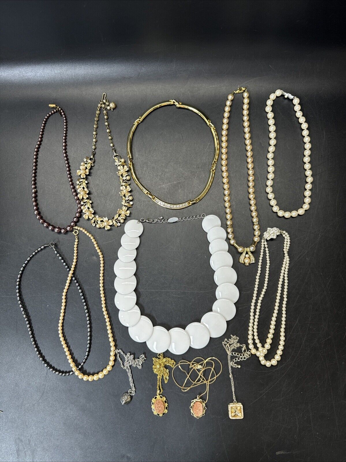 Lot Of 13 Vintage Jewelry Necklaces #3