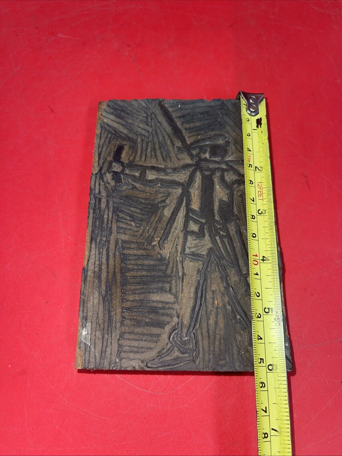 3 Vintage Carved WOODEN BLOCK STAMP for Hand Printing Fabric/Textiles/Wallpaper