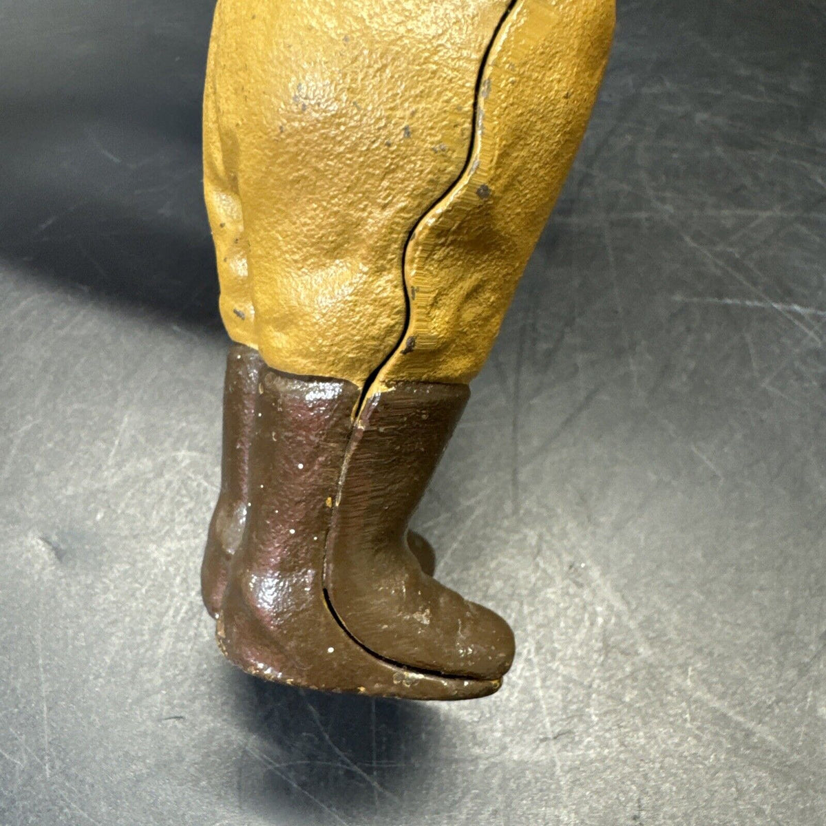 Ranger Dough Boy Solider Cast Iron Still Penny Bank