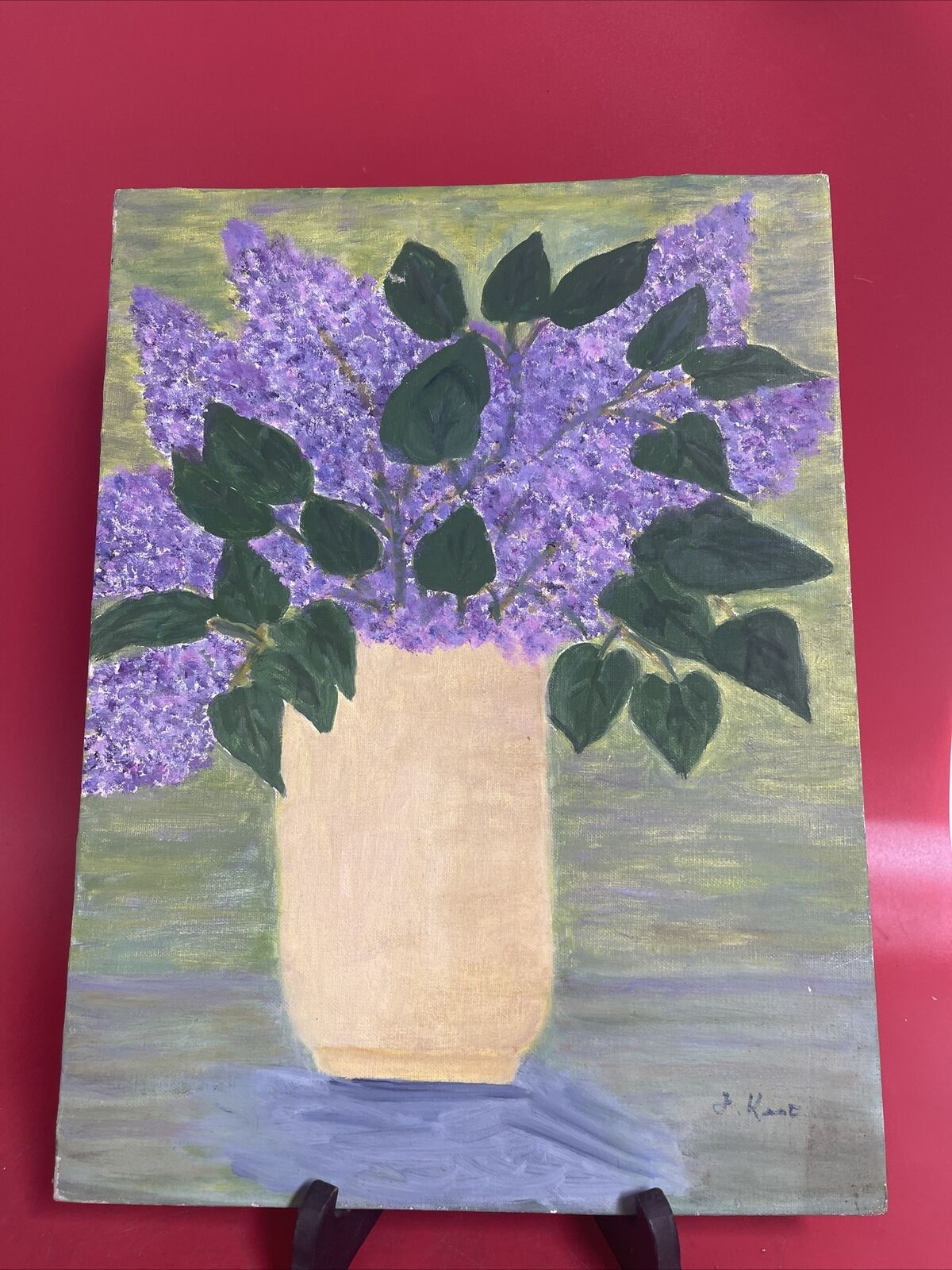 Painting Canvas Pattern Vase Flower