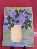 Painting Canvas Pattern Vase Flower