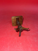 Vintage Miniature Brown Wooden dollhouse kitchen bedroom nursery furniture  lot